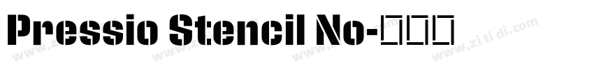 Pressio Stencil No字体转换 Pressio Stencil No字体转换